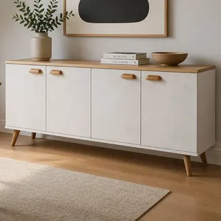 0Balcão Aparador Industrial 120x64 Mdp Cozinha Compacta Mb Branco