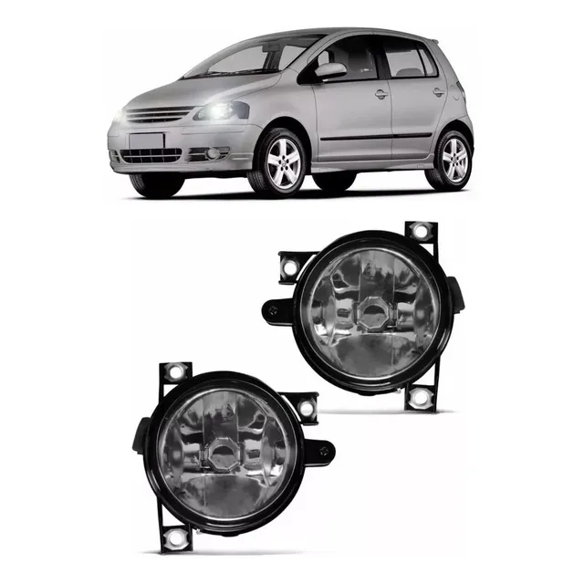 Juego De Faros Auxiliar Antiniebla P/ Volkswagen Fox - Suran 2003 2004 2005 2006 2007 2008 2009