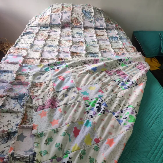 Tendido Para Cama Doble, Semidoble Ó Sencilla En Patchwork