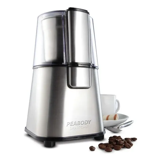 Molinillo Eléctrico De Café Y Semillas Peabody Pe-mc9100 Color Plateado