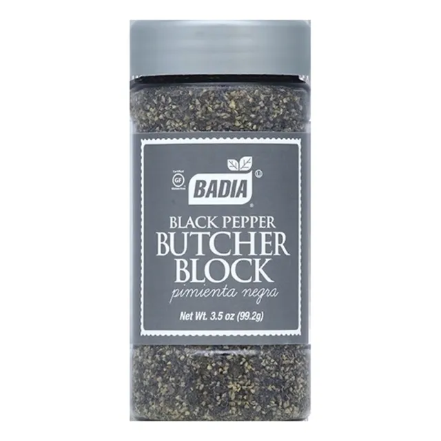 Pimienta Negra Gruesa Butcher Block 99g Sin Gluten Badia
