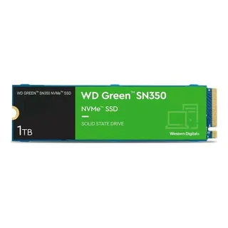 Ssd M.2 2280 1tb Western Digital Wd Green Sn350 Nvme Pcie Wds100t3g0c Velocidade De Leitura Até 3200mbs E Gravação Até 2500mbs Verde