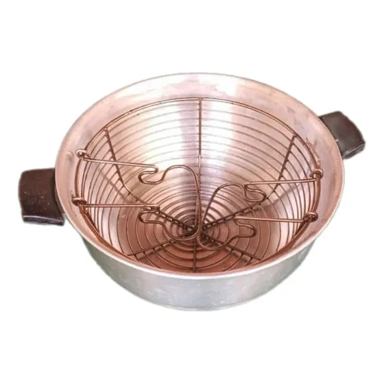Olla De Aluminio Para Freir Con Canasta