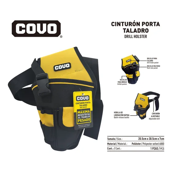 Cinturon Porta Taladro Covo