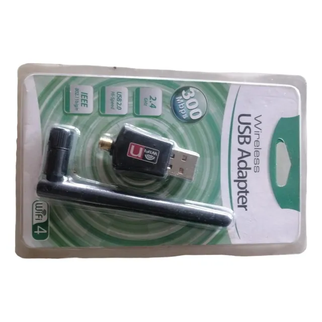 Antena Wifi Usb Pc Adaptador Recepto Inalambrico 300mbps 