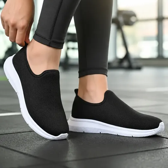 Tênis Feminino Meia S/ Cadarço Slip On Fácil Calçar Academia