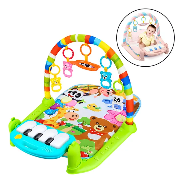 Alfombra Gimnasio Bebes C/accesorios Piano Luz Sonido El Rey