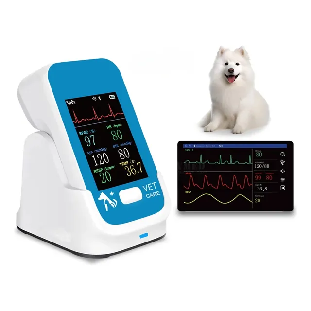 Monitor Multiparâmetros Portátil Bluetooth Veterinário
