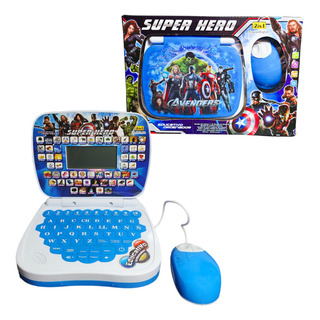 Computadora Laptop Educativa De Avengers Con Mouse Juguete Computadora Laptop Educativa De Avengers Con Mouse Juguete