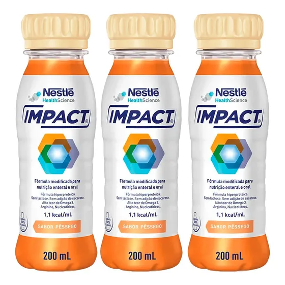 Kit 3x Impact - 200ml Cada - Nestle 