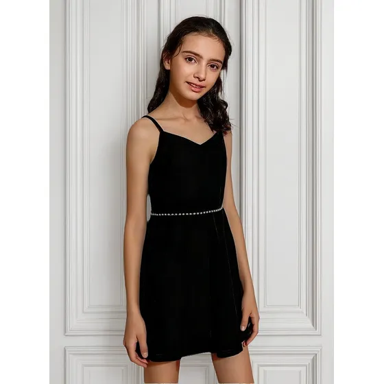 Vestido De Nena, Adolecente Símil Terciopelo
