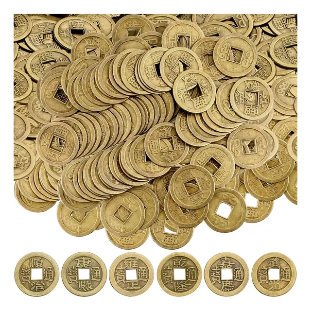 Monedas Chinas Feng Shui Para Atraer Riqueza 100 Piezas 2,8