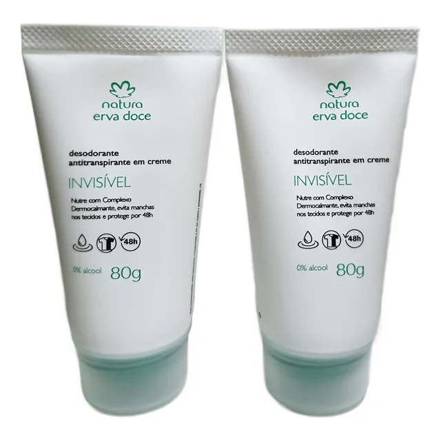 Pack De 2 Desodorantes Veganos En Crema Natura Erva Doce