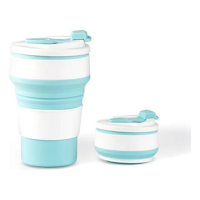 Termo De Agua Plegable Silicon Vaso  500 Ml Cooler