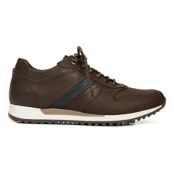 Tenis Romeo  Para Hombre Efecto Envejecido Cafe 11 Vélez