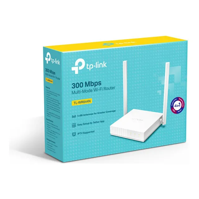 Router Tp-link Wr844n N300mbps 2.4ghz Multimodo 4ptos Lan  N
