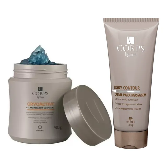 Creme Massagem 200g + Gel Queima Gordura 500g Corps