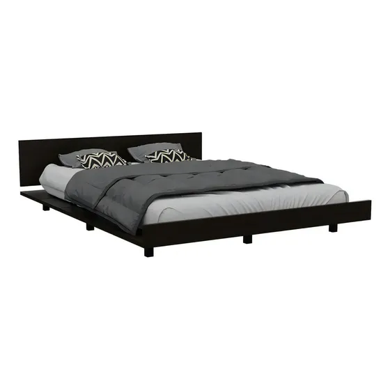 Cama Doble Kaia Rta 51,6 X 160 X 212,5 Wengue Color Marrón