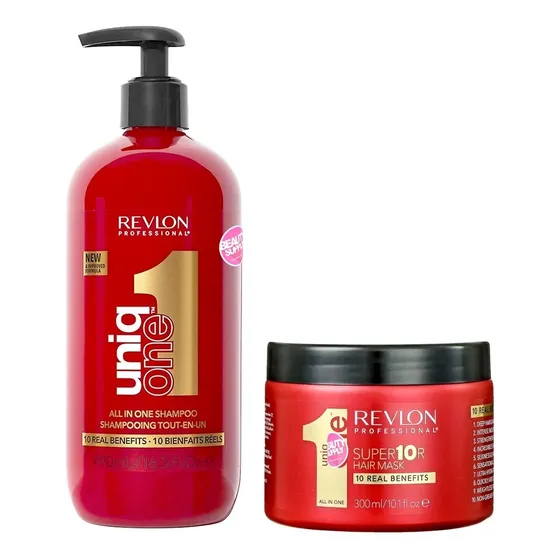 Kit Reparador De Cabello Revlon Uniq One Shampoo Ac+ Mascara