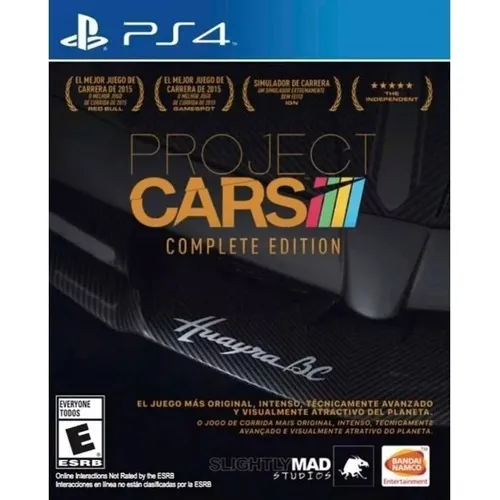 Reprodução física do Project Cars Complete Edition Ps4