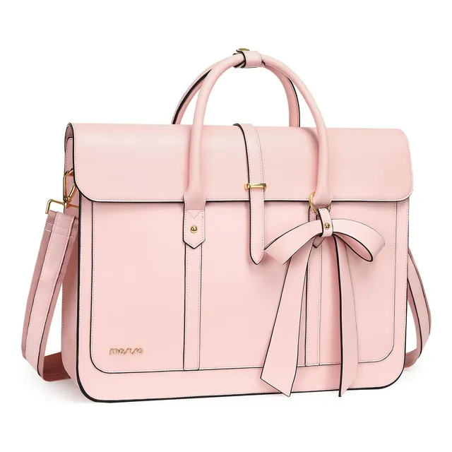 Funda Maletin Laptop Mujer Rosa Portafolio Elegante Grande