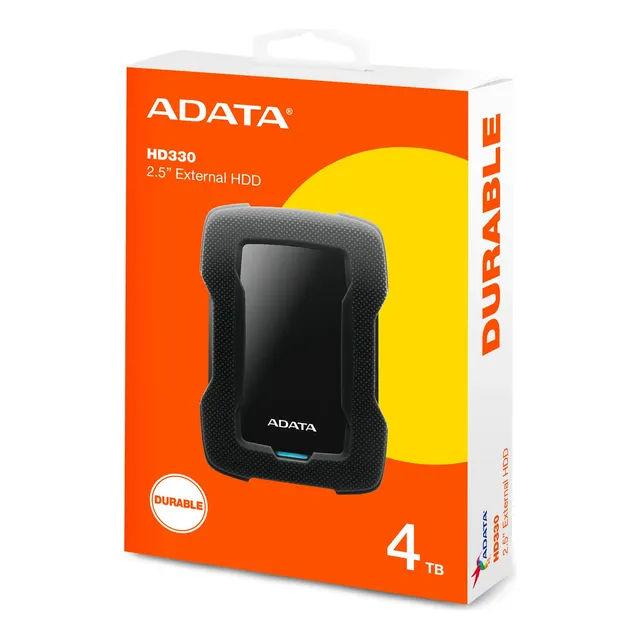 Disco Duro Externo Adata Hd330 4tb Usb 3.2 2.5'' Negro