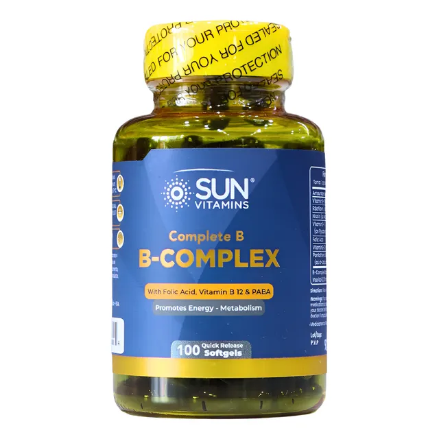 Complejo B Complex  Vitamina B12 Acido Folico 100softgels