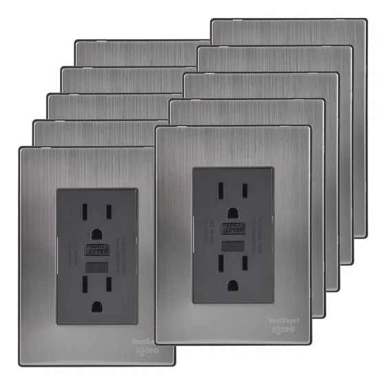 Placa Duplex, Mximf-006, 10pzas, Contacto Duplex Falla Tierr