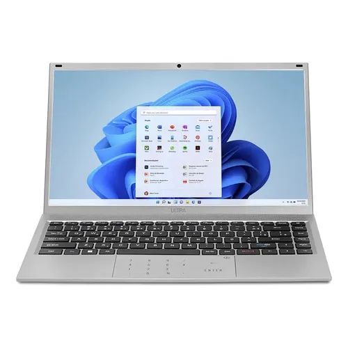 Notebook 14 Ultra Ub445 Core I3-10110u 8gb Ssd240gb Win 11 Cor Prata