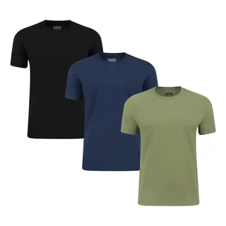 Kit 3 Camisetas Muscle Shirt Masculina Classic Shadow