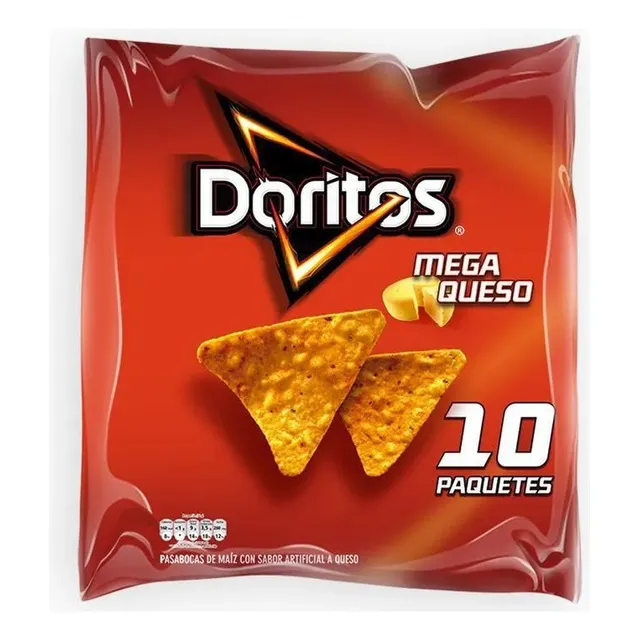 Doritos Mega Queso 34g X 10 Und