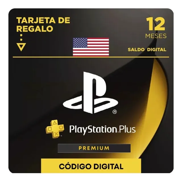 Tarjeta Playstation Psn Plus Deluxe- Premium 1 Año 12 Meses