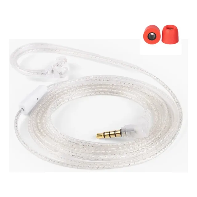 Cable Plata Kz Pin C Con Microfono  Estuche Y Espumas
