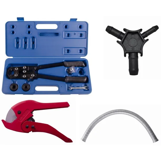Kit Alicate Prensar Pex Gás 16-20mm Kit Completo