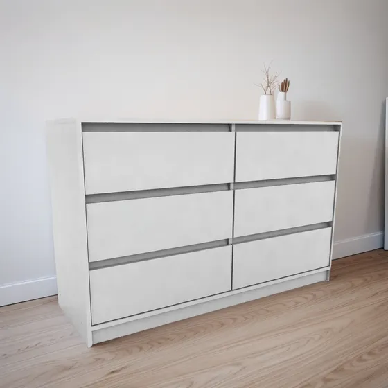 Cómoda Cajonera Nórdico Escandinavo 6 Cajones