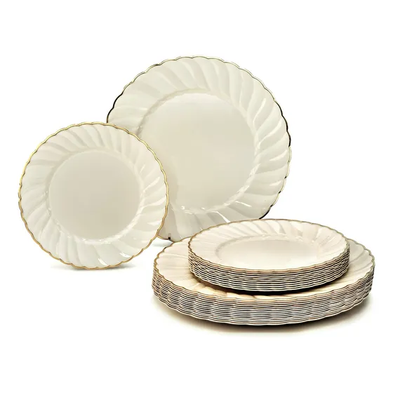 Platos Desechables Para Ocasiones De Bodas Vintage, Paquete