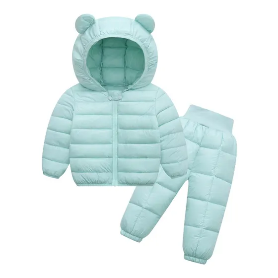 Conjunto De Jaqueta E Calças Infantil Para Meninos E Meninas
