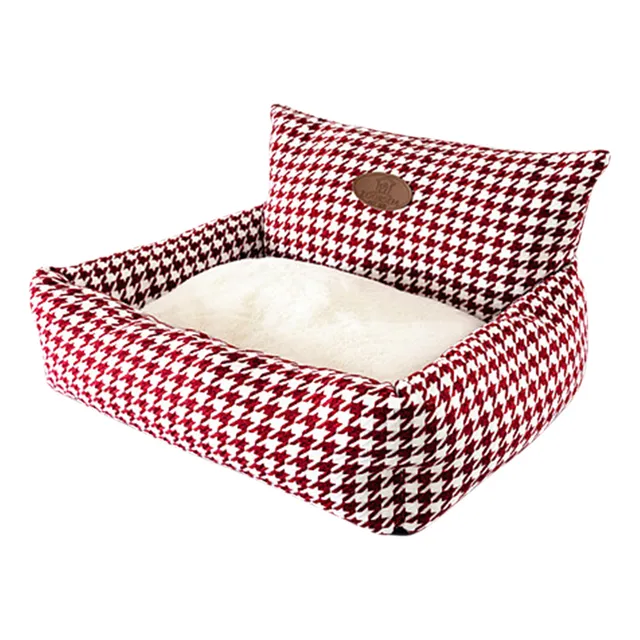 Colchón Kennel Plaid Para Mascotas
