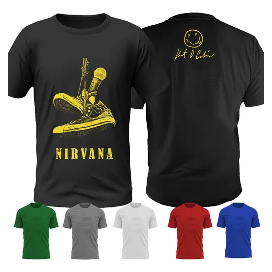 Nirvana - Franelas Algodon - Kurt Cobain - Converse Shoes