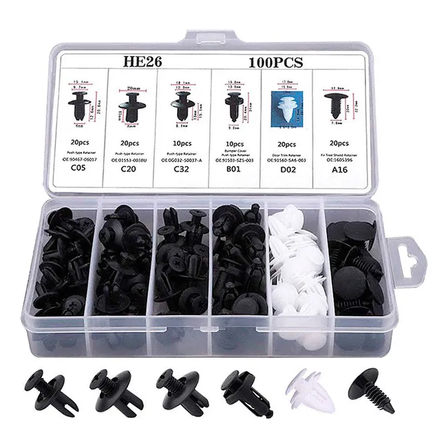 Grampa Broche Tapizado Kit 100 Piezas