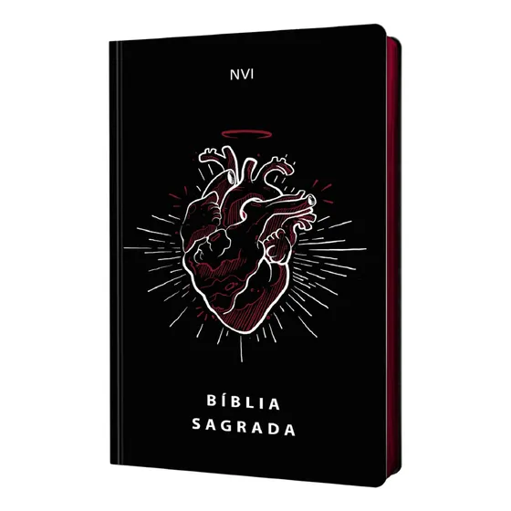 Bíblia Sagrada Coração Redimido | Capa Dura Nvi | Palavras De Jesus Em Vermelho