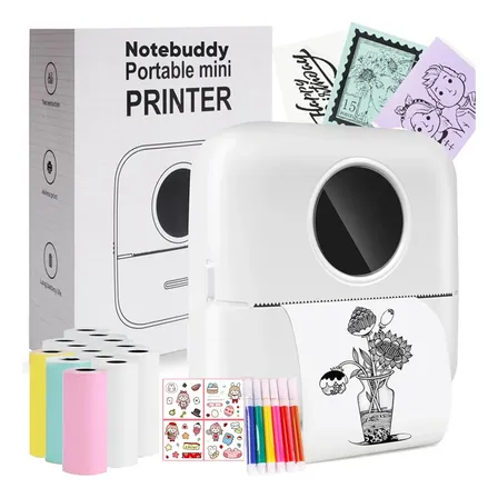 Mini Impresora Térmica Portátil Bluetooth 14 Roll 200 Dpi