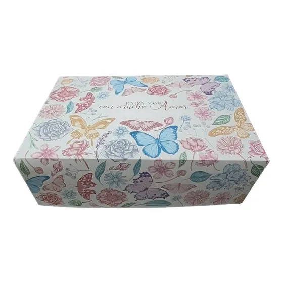 Caja Alfajores Porcion Torta Pasteleria Packaging 18,5x12x7