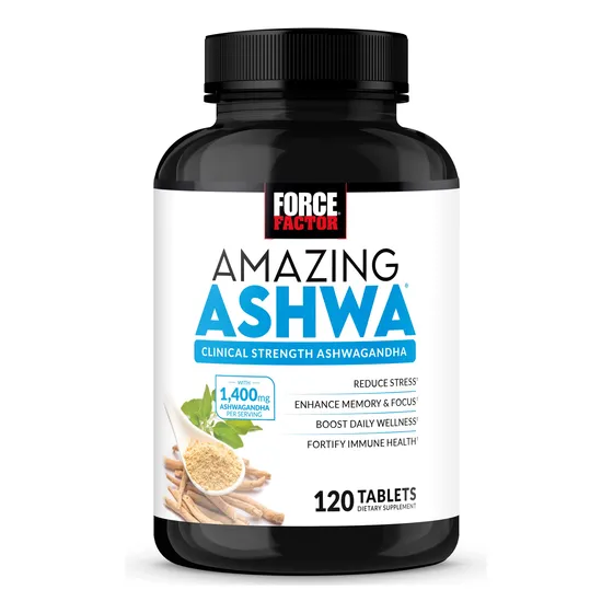 Suplemento Force Factor Amazing Ashwa 120 Comprimidos