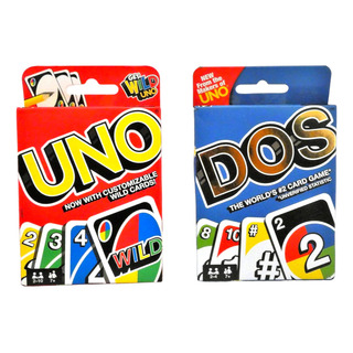 Juego De Cartas Mattel Uno + Dos Multicolor Bundle Juego De Cartas Mattel Uno + Dos Multicolor Bundle