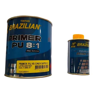 Primer Pu Hs Automotivo 900 Ml. Cinza/branco/preto/vermelho Primer Pu Hs Automotivo 900 Ml. Cinza/branco/preto/vermelho