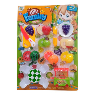 Set Juego Cocina Juguete Niñas Frutas De Plástico Mercado Set Juego Cocina Juguete Niñas Frutas De Plástico Mercado