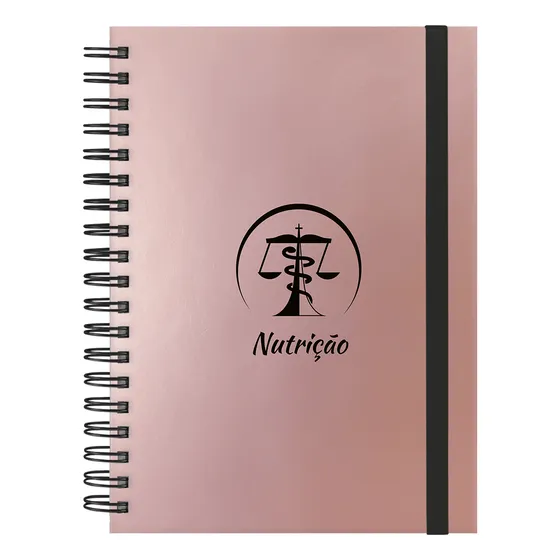Caderno Colegial Plus Profissões Rosê Gold 10 Matérias