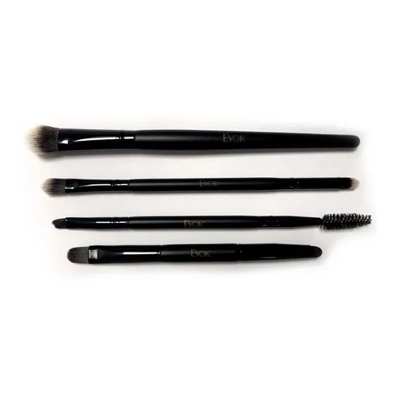 Set De Pinceles Dobles De Maquillaje X 4 Evok