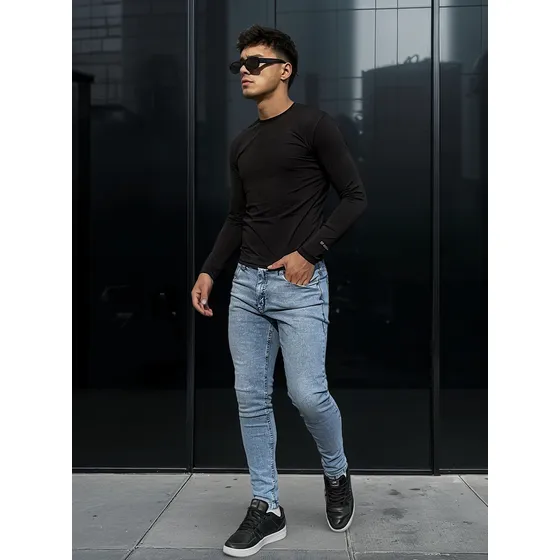 Pantalon Jeans Chupin Elastizado Hombre Mendotty